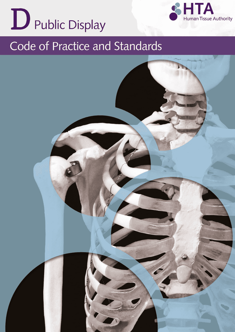 Guidance On Public Display And Imported Material Human Tissue Authority   Code D Cover For Codes Page 0 